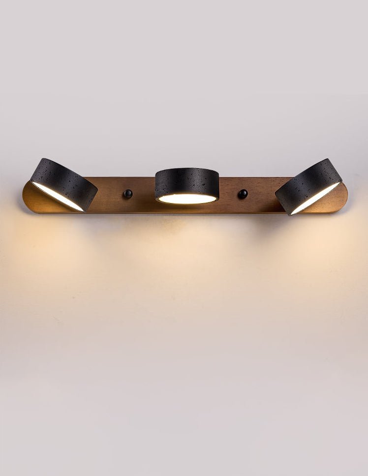 Black Travertine Duo Wall Light