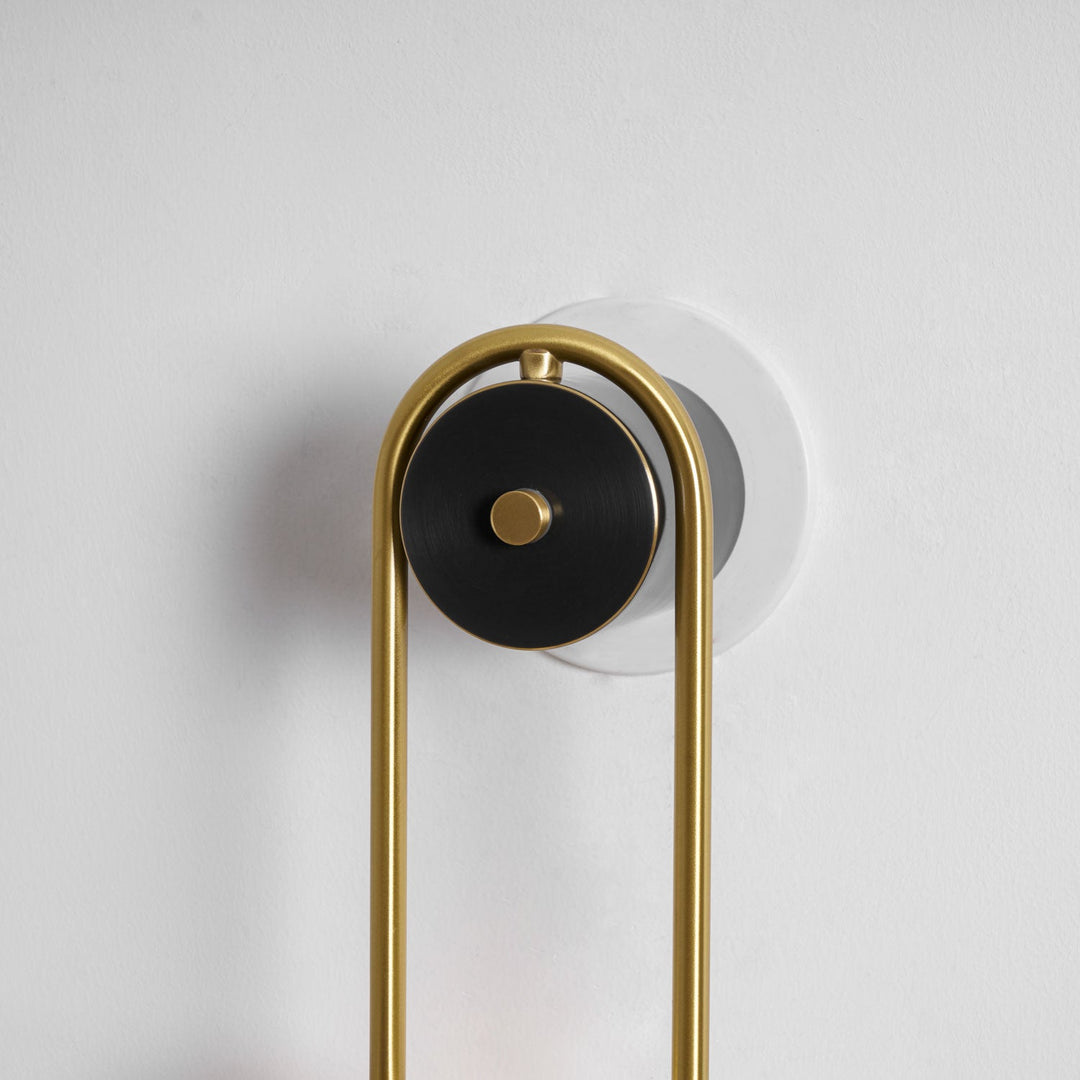 Brass Arc Wall Light