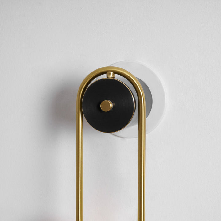 Brass Arc Wall Light