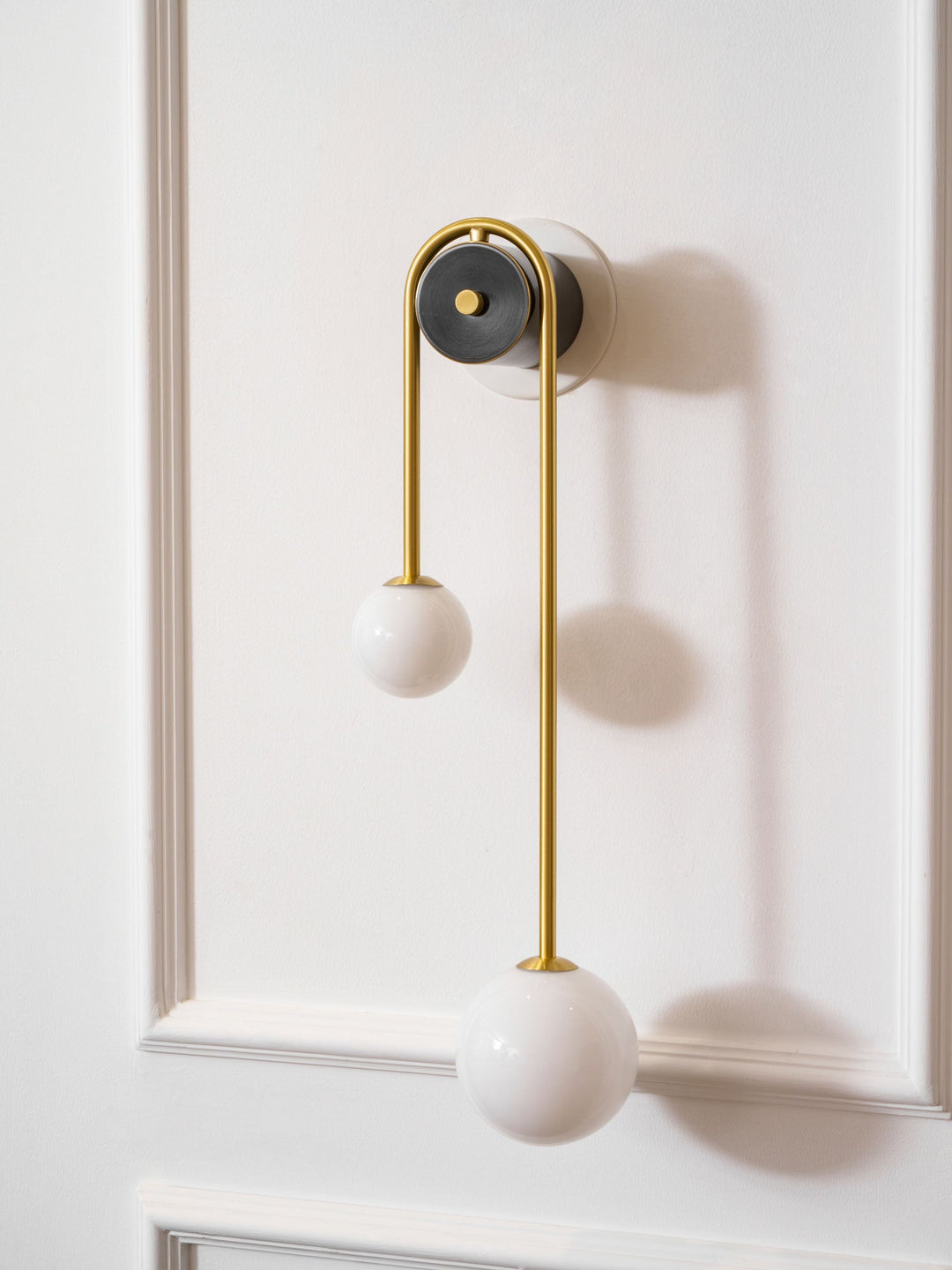 Brass Arc Wall Light