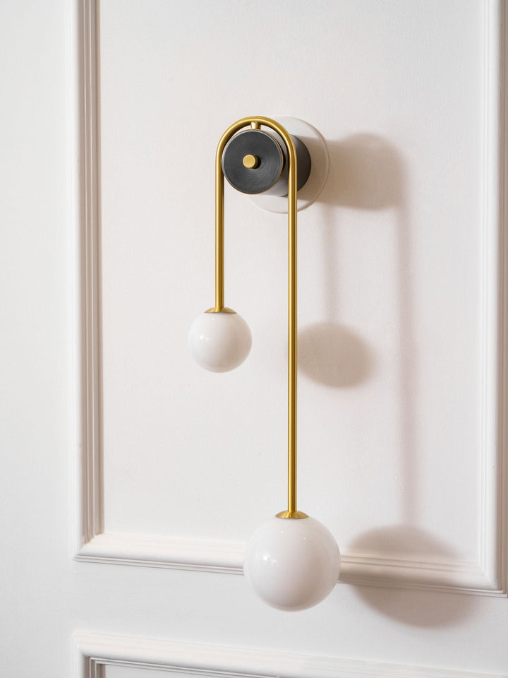 Brass Arc Wall Light