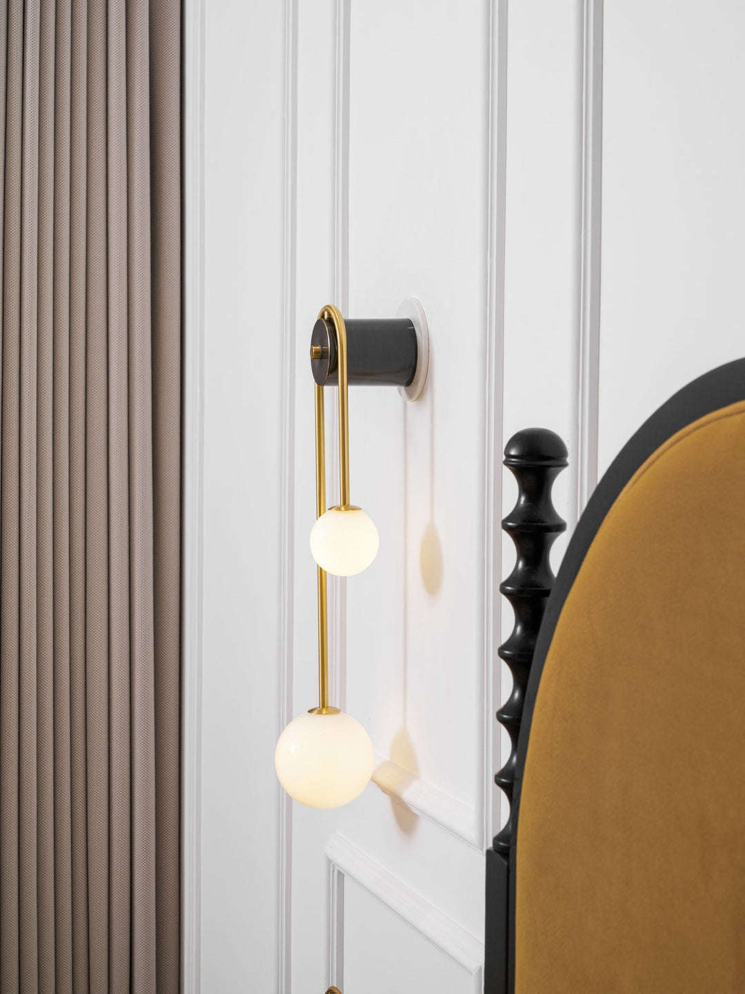 Brass Arc Wall Light