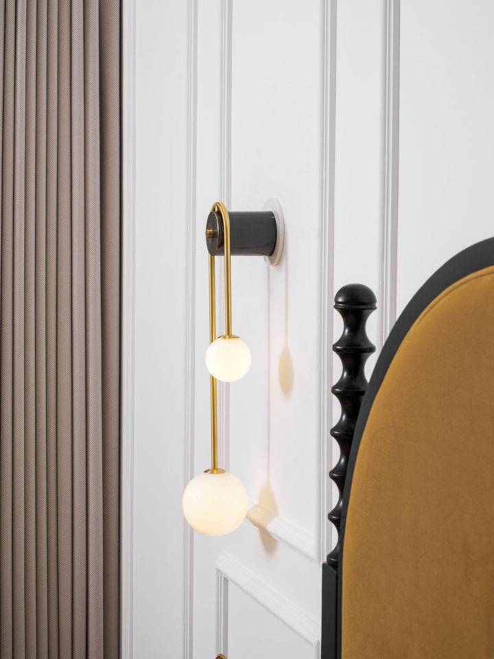 Brass Arc Wall Light
