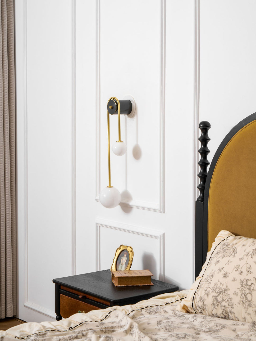 Brass Arc Wall Light