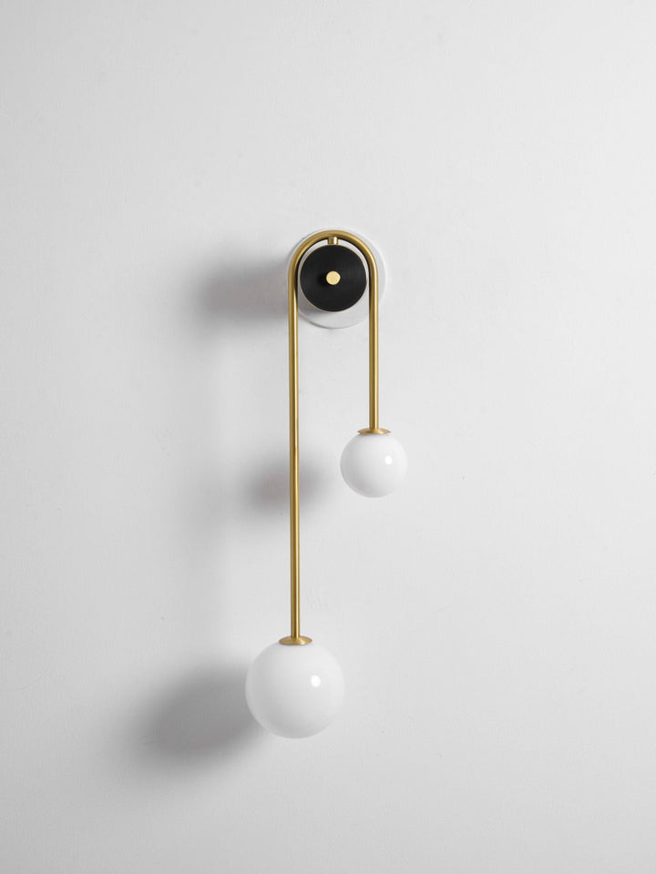 Brass Arc Wall Light