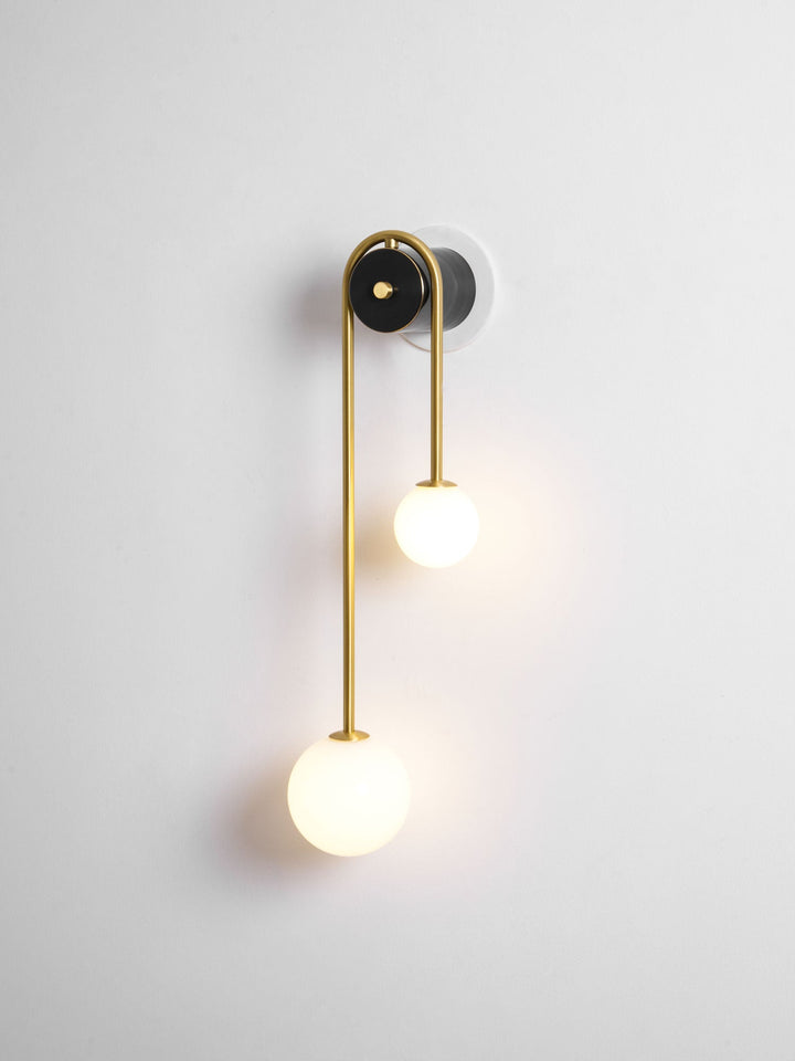 Brass Arc Wall Light