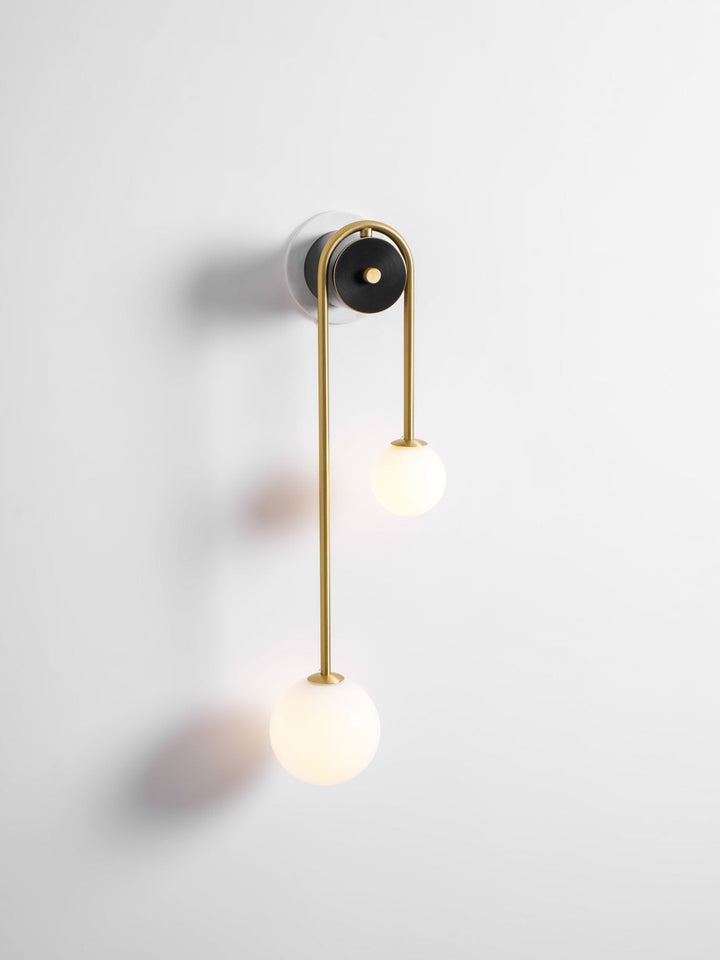 Brass Arc Wall Light