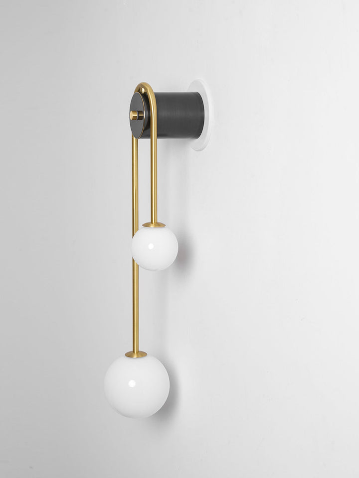 Brass Arc Wall Light