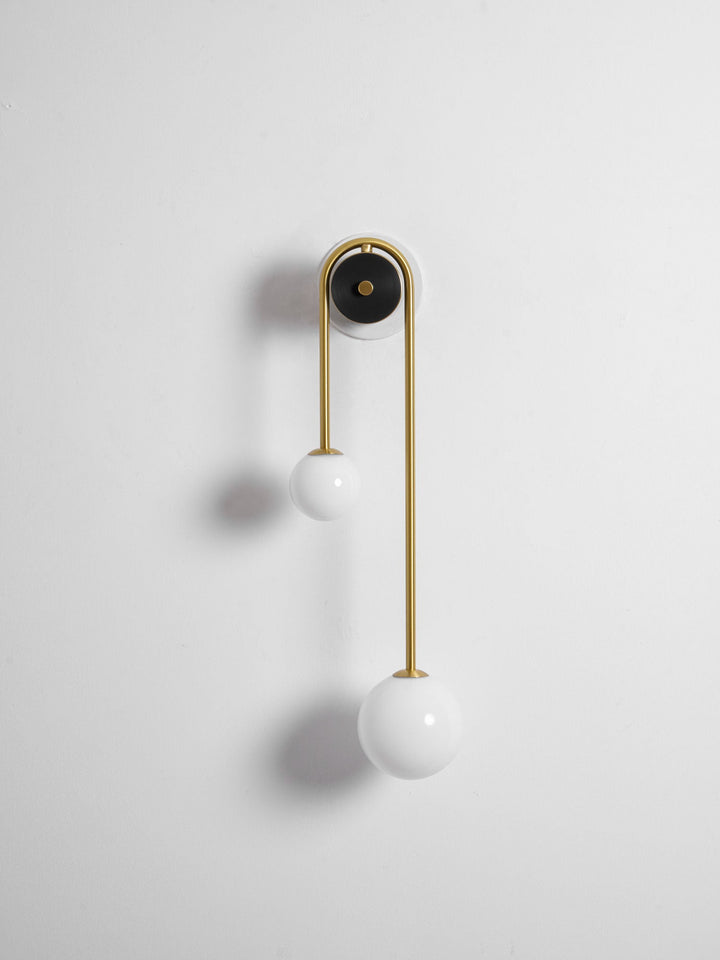 Brass Arc Wall Light