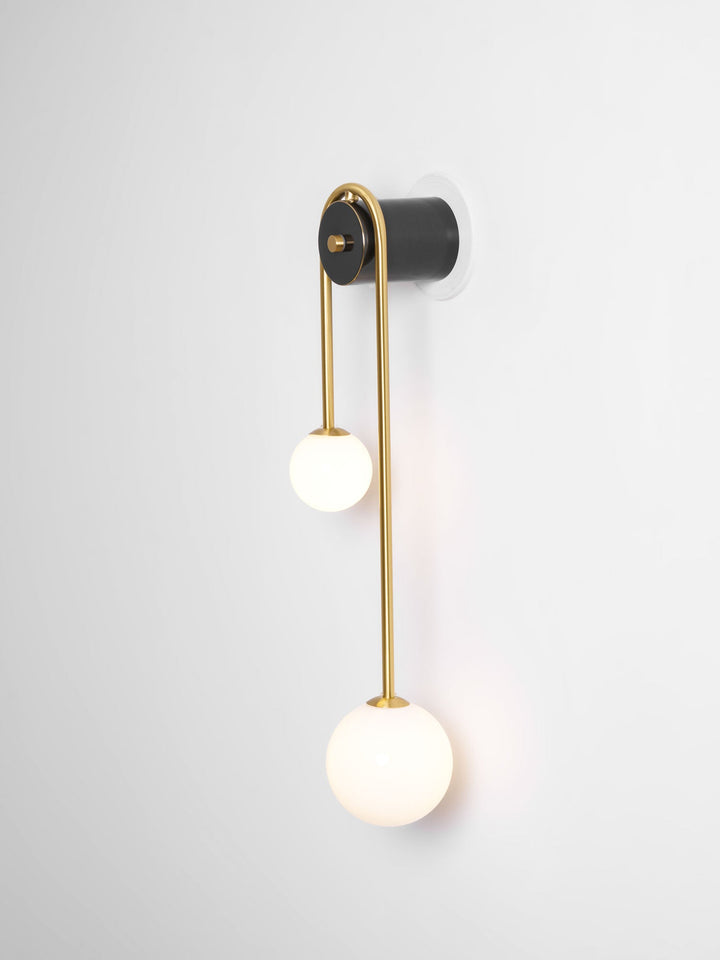 Brass Arc Wall Light