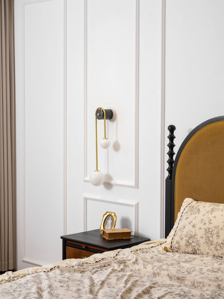 Brass Arc Wall Light