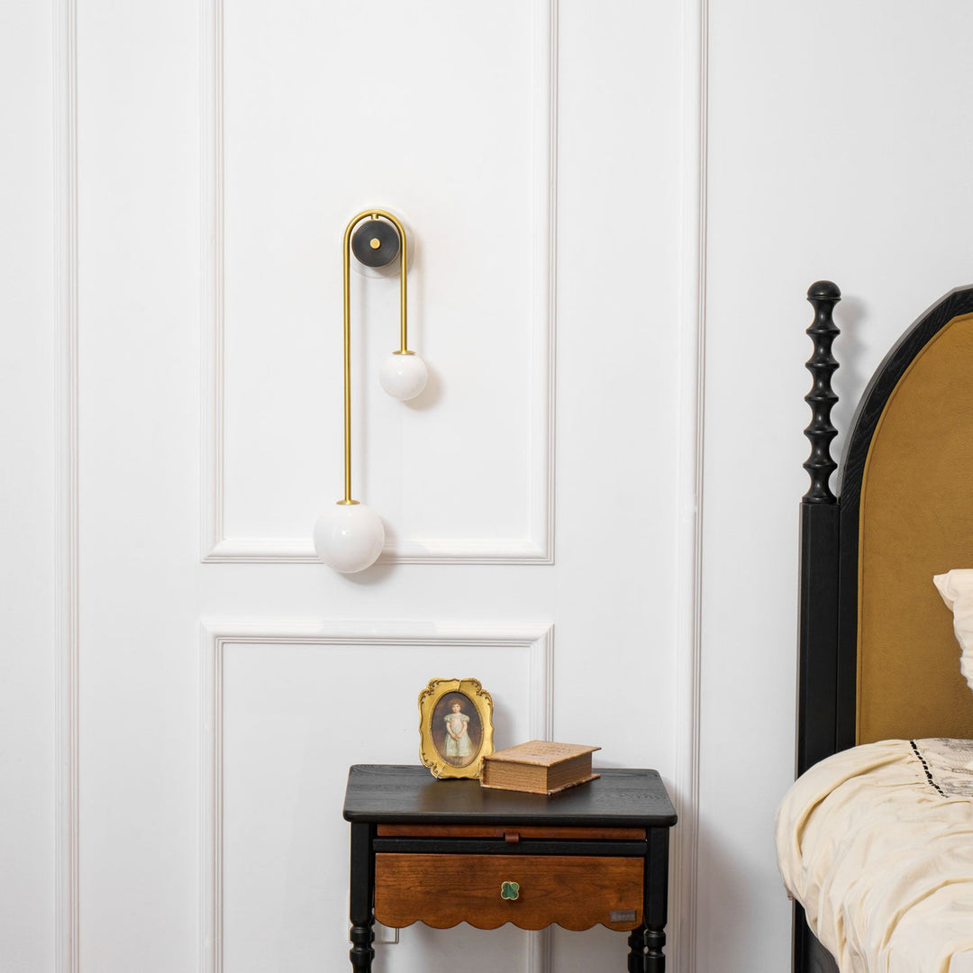 Brass Arc Wall Light