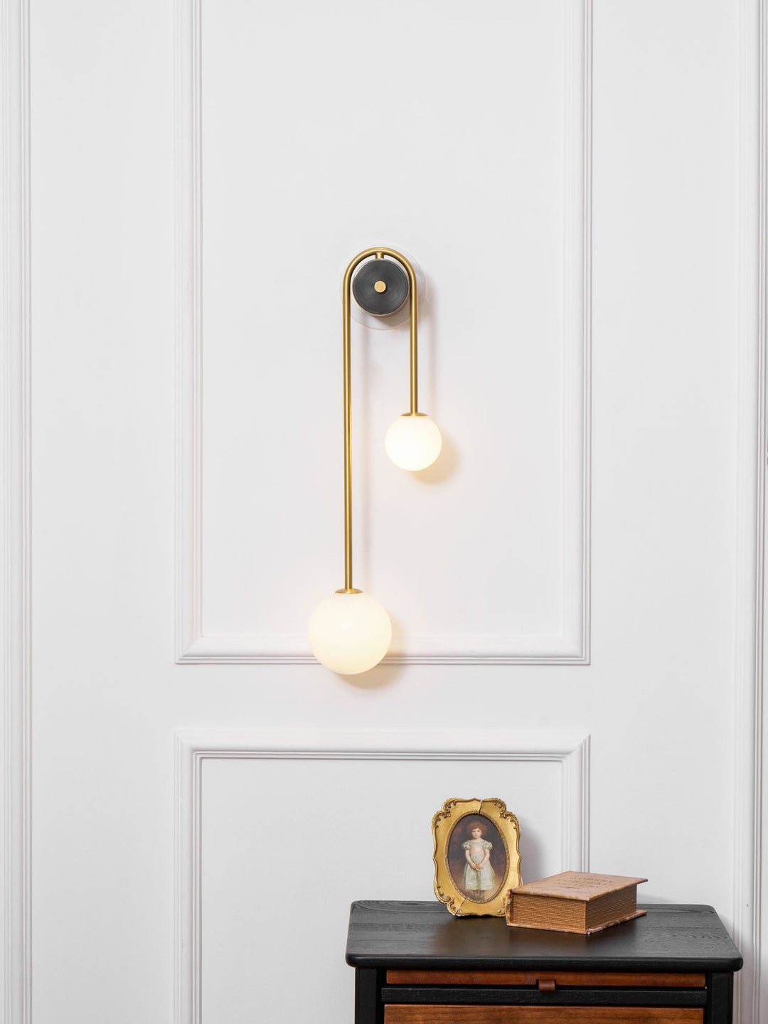 Brass Arc Wall Light