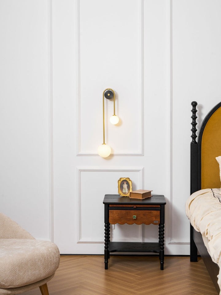 Brass Arc Wall Light