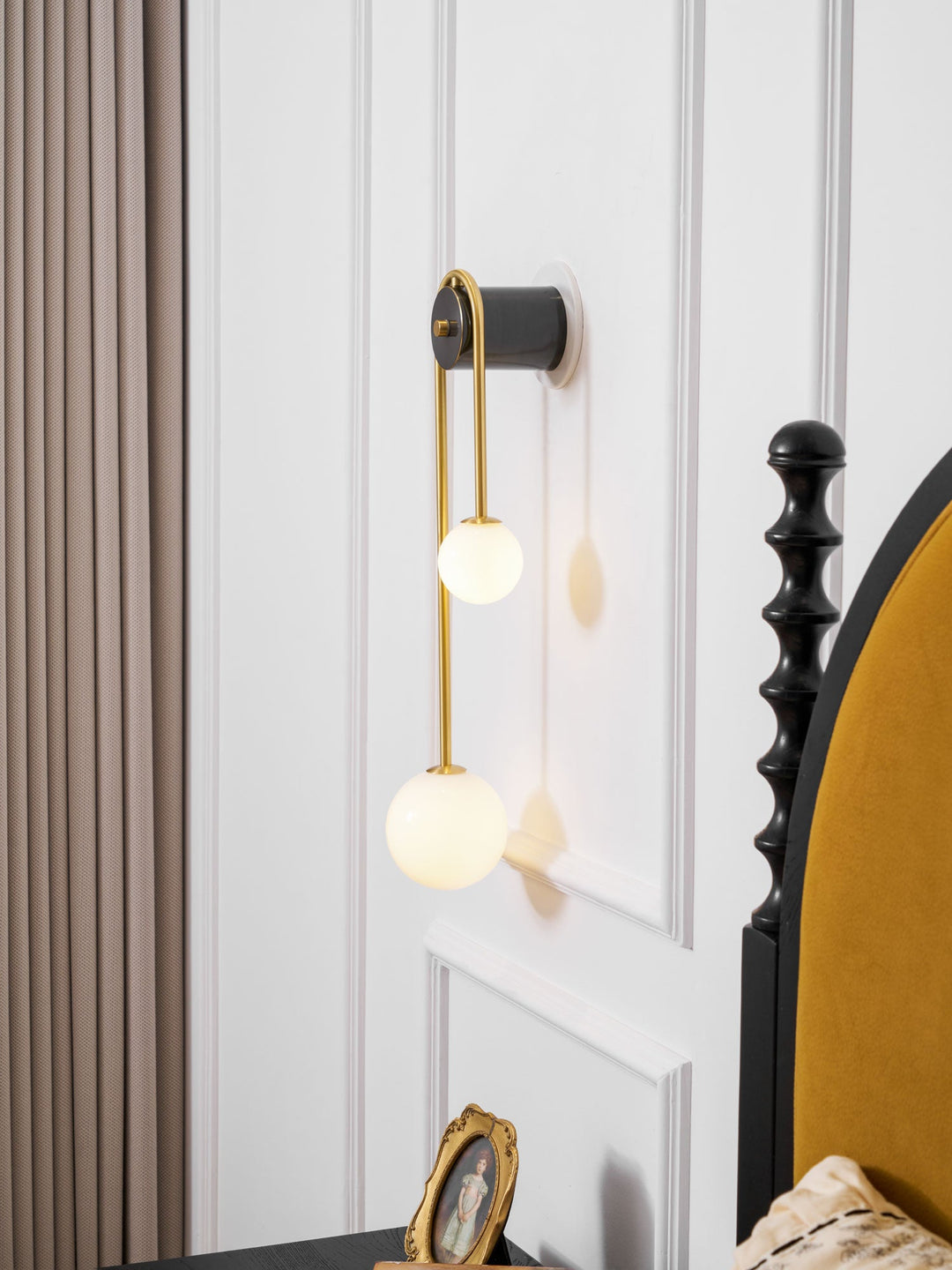 Brass Arc Wall Light