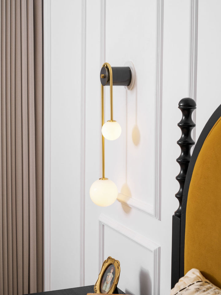 Brass Arc Wall Light