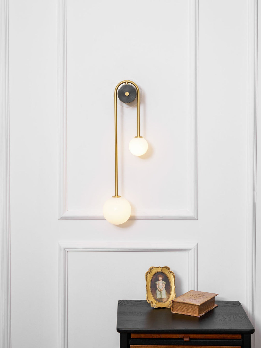 Brass Arc Wall Light