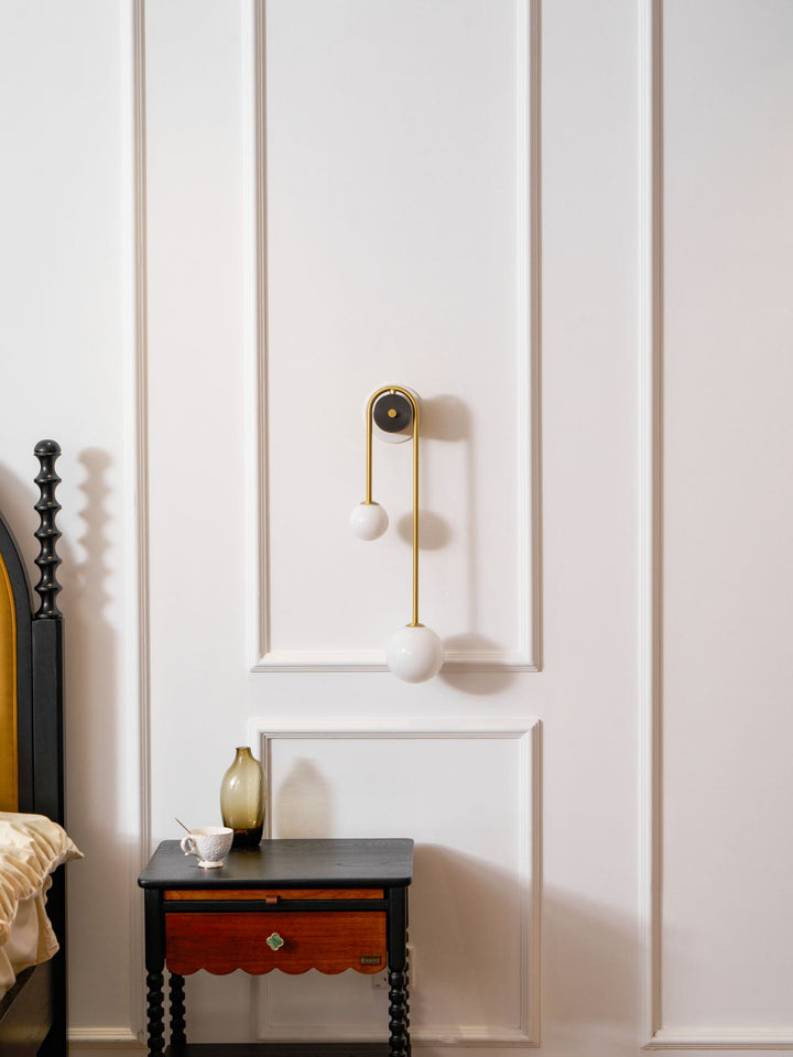 Brass Arc Wall Light