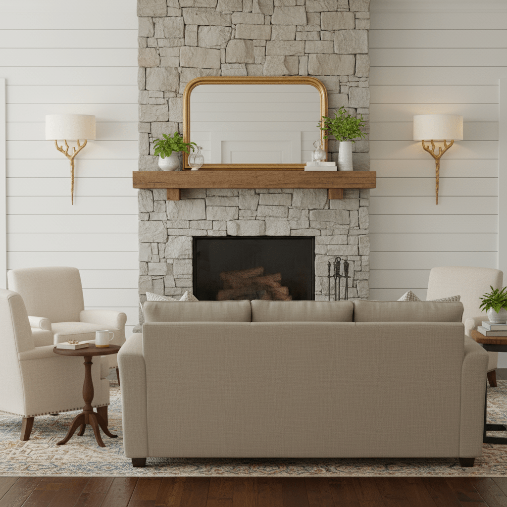 Brass Branch Wall Lamp