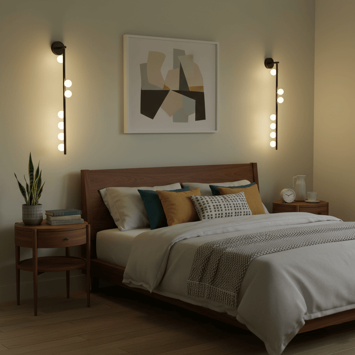 Brass Glass Tube Wall Lamp