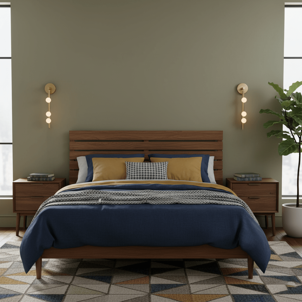 Brass Glass Tube Wall Lamp