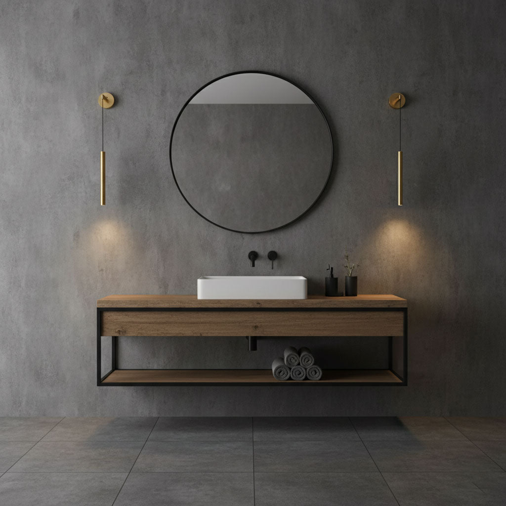 Brass Line Wall Light