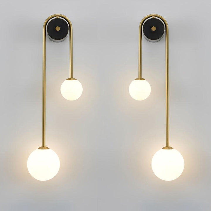 Brass Arc Wall Light