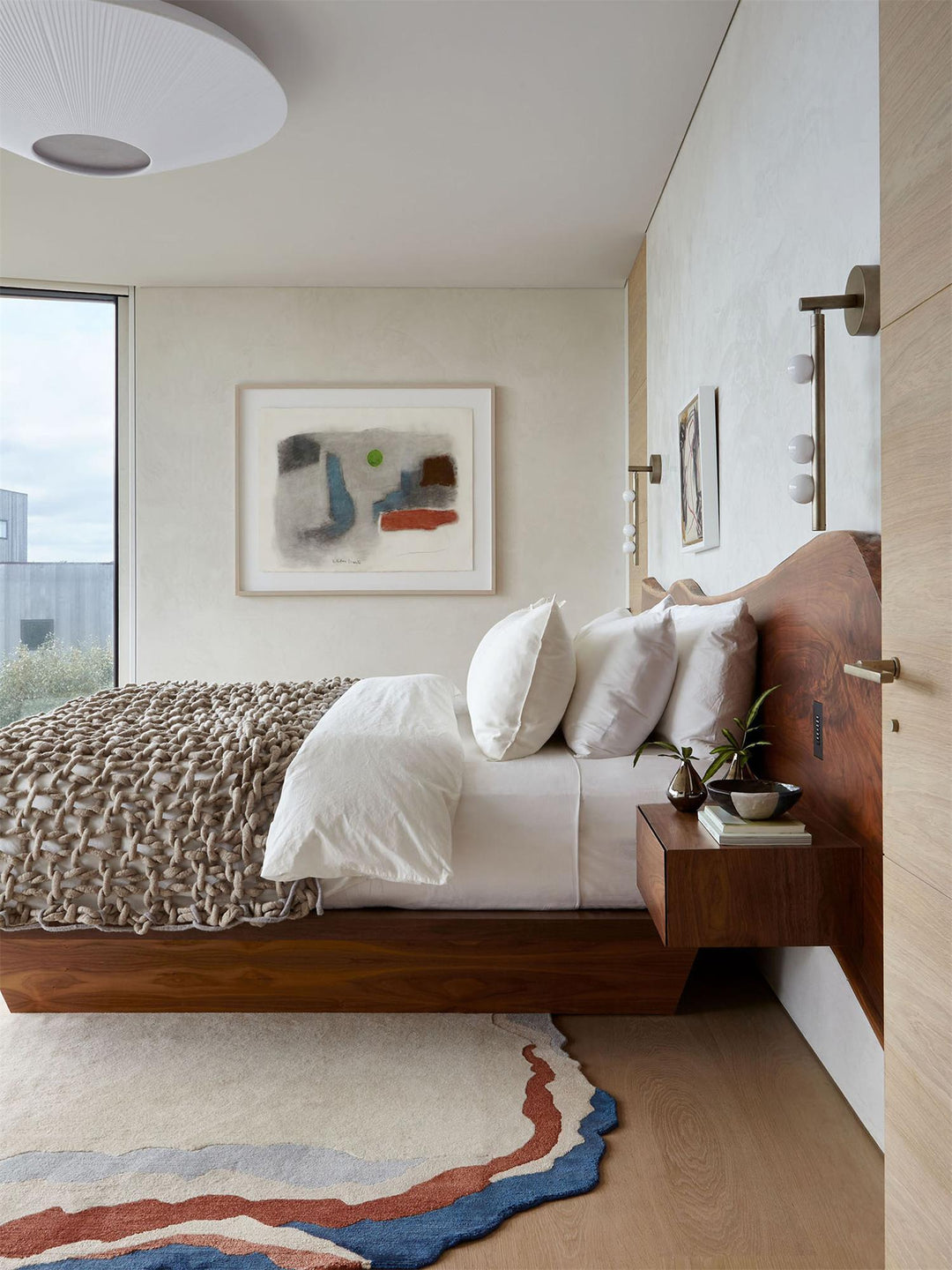 Brass Glass Tube Plug-in Wall Lamp