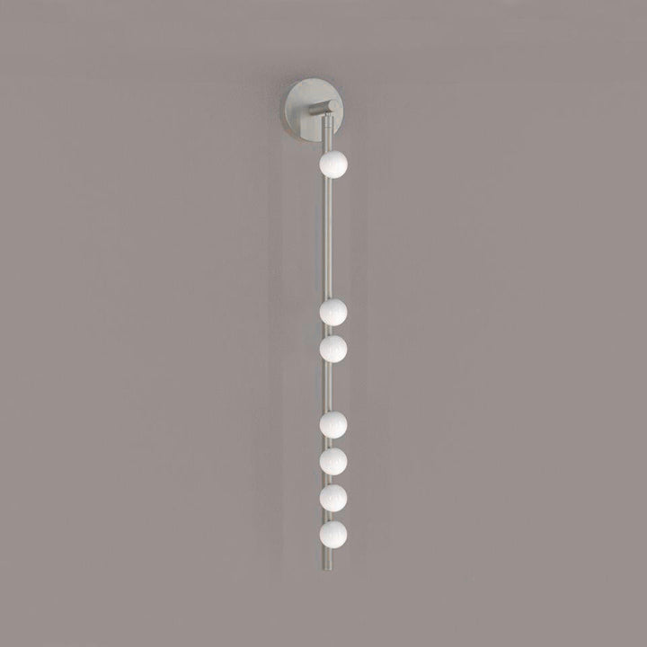 Brass Glass Tube Plug-in Wall Lamp
