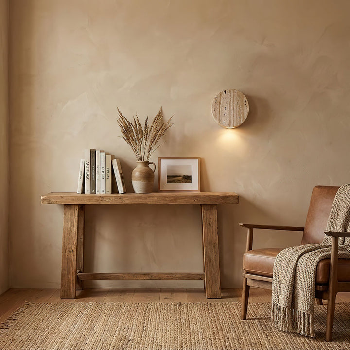 Caelan Travertine Wall Sconce