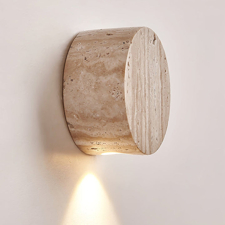 Caelan Travertine Wall Sconce