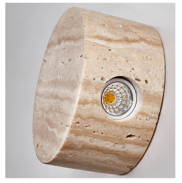 Caelan Travertine Wall Sconce