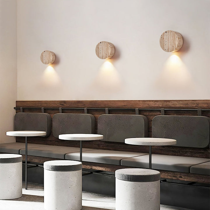 Caelan Travertine Wall Sconce