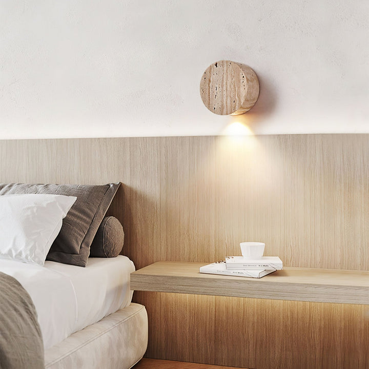 Caelan Travertine Wall Sconce
