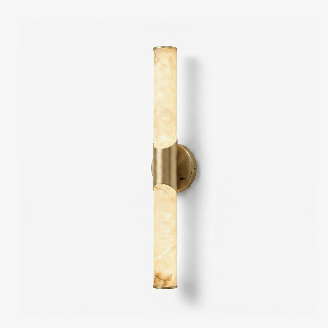 Calcedonia Alabaster Tube Wall Sconce