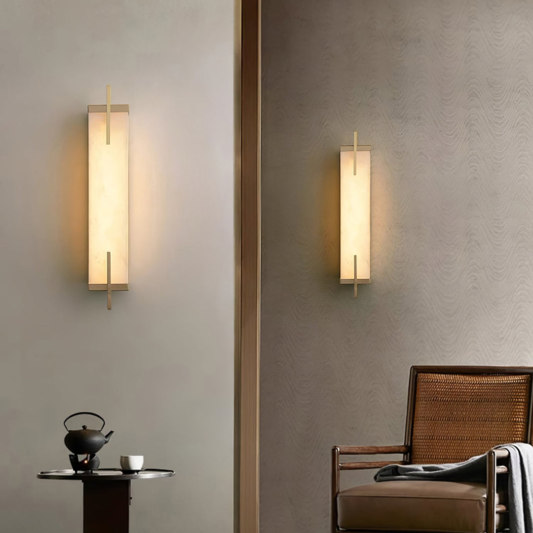 Calliope Alabaster Wall Sconce