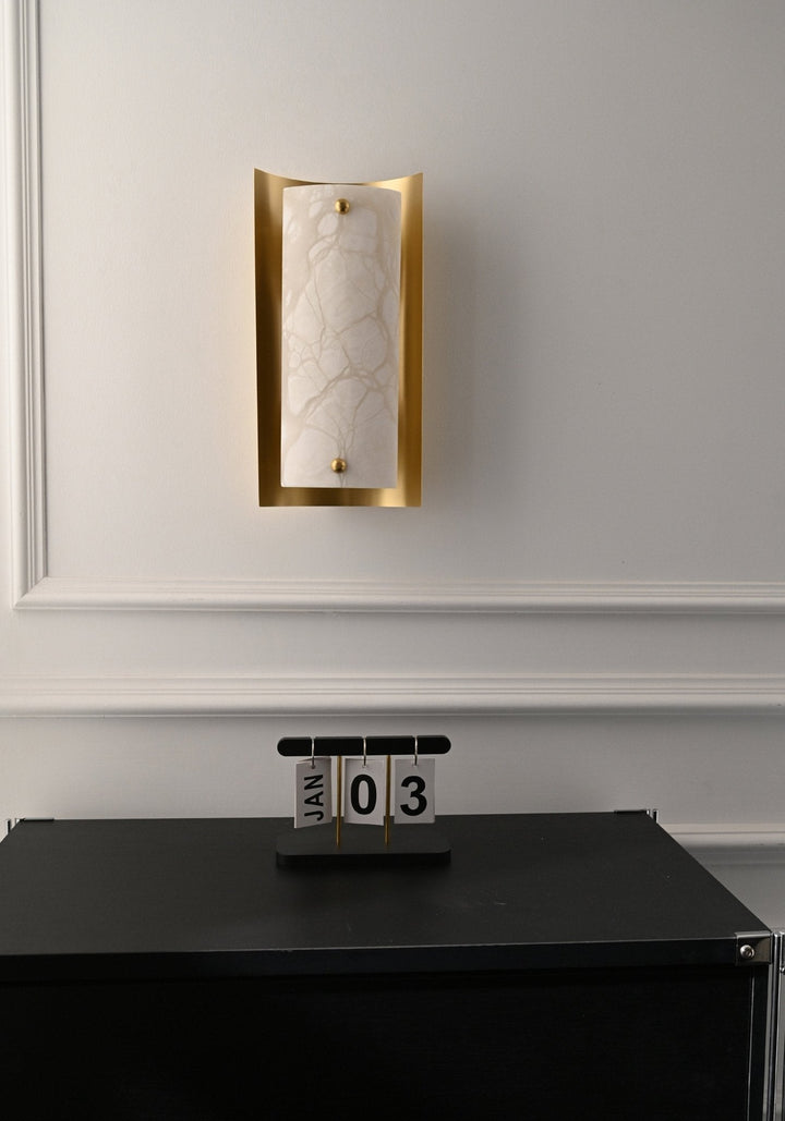 Calviero Alabaster Wall Sconce