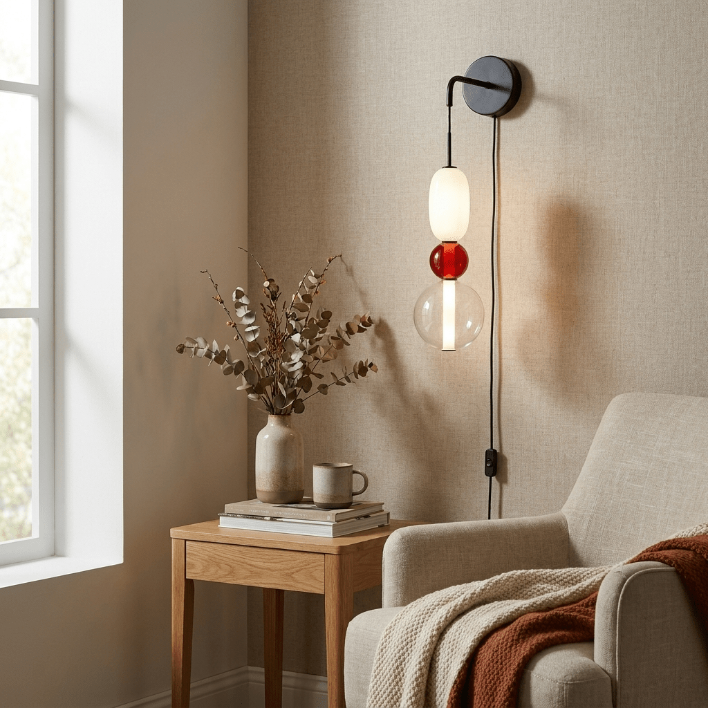 Candied Glass Plug-in Wall Light