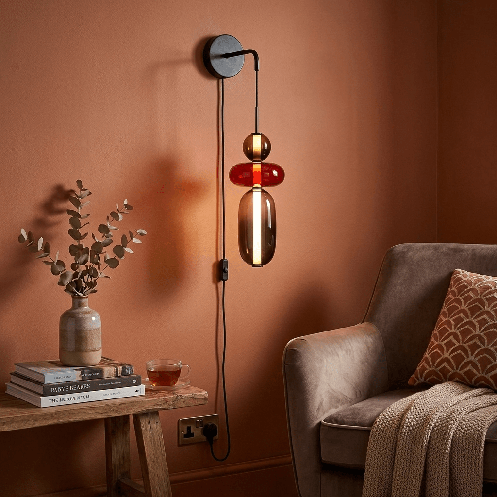 Candied Glass Plug-in Wall Light