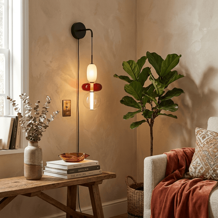 Candied Glass Plug-in Wall Light