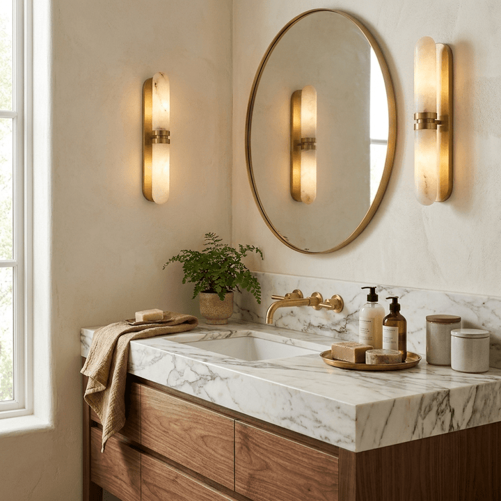 Capsula Alabaster Wall Sconce