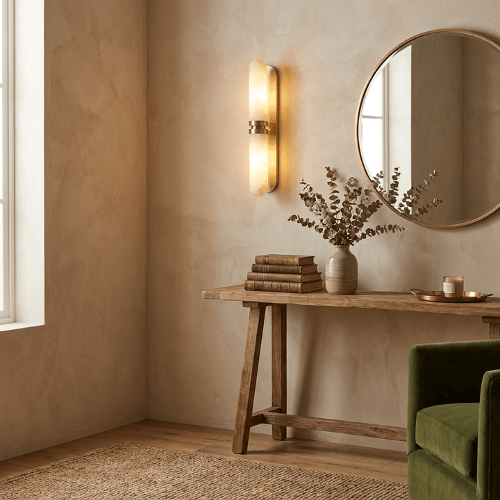 Capsula Alabaster Wall Sconce
