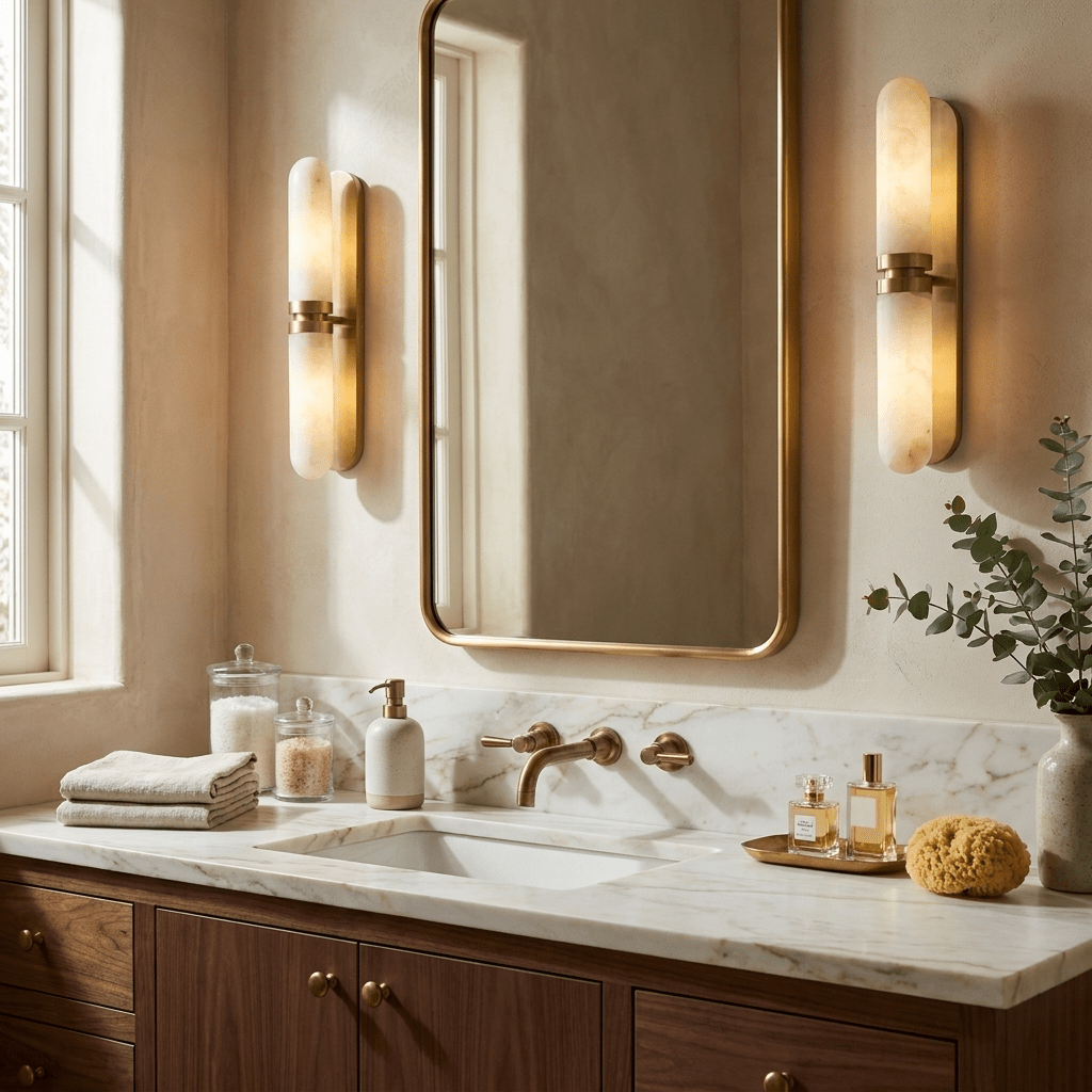 Capsula Alabaster Wall Sconce