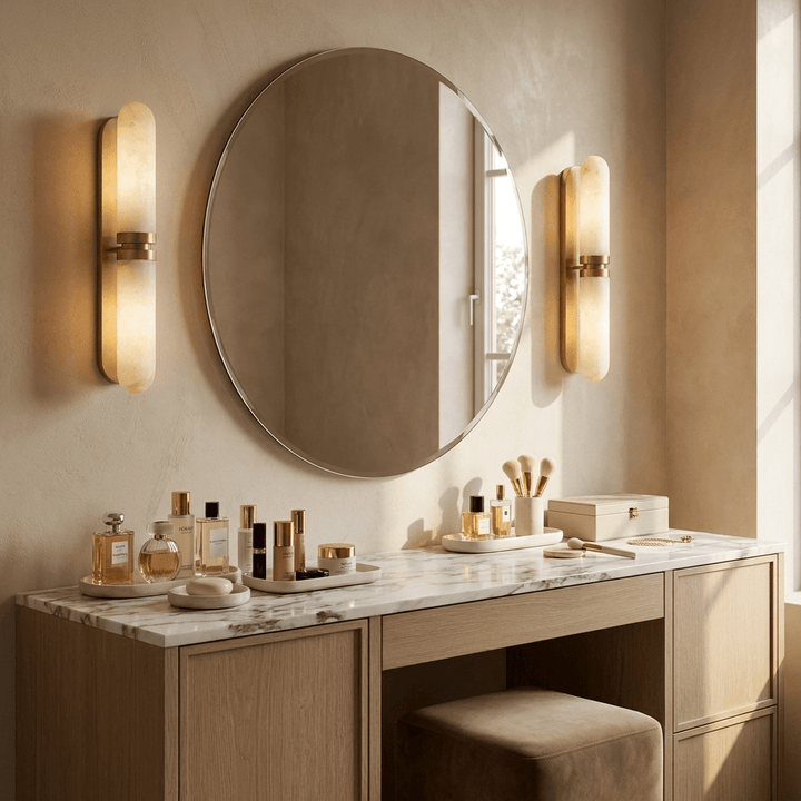 Capsula Alabaster Wall Sconce