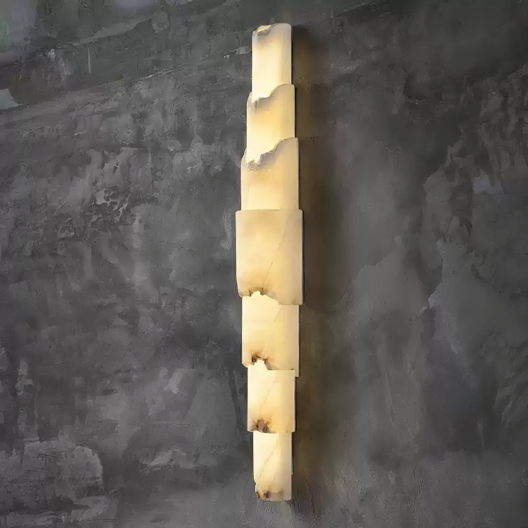Cascading Alabaster Wall Sconce