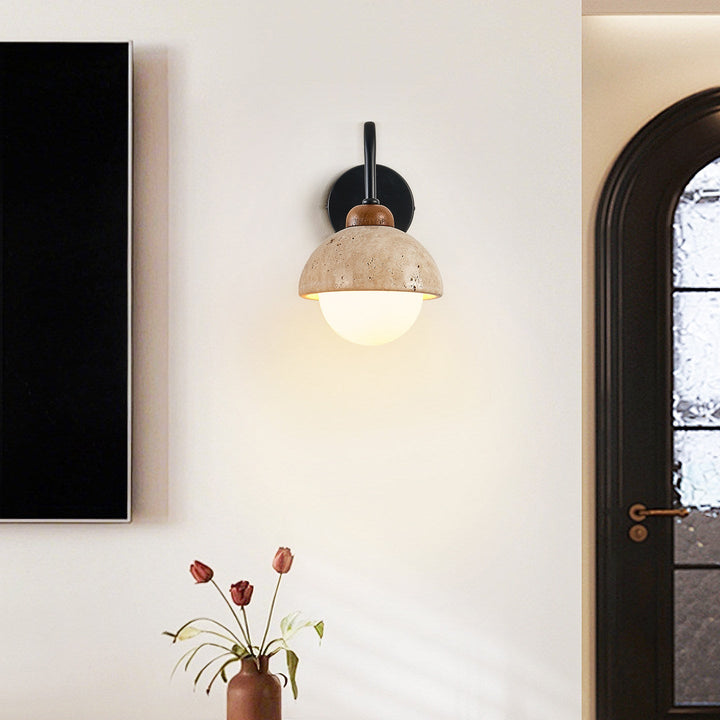 Celestia Travertine Wall Light