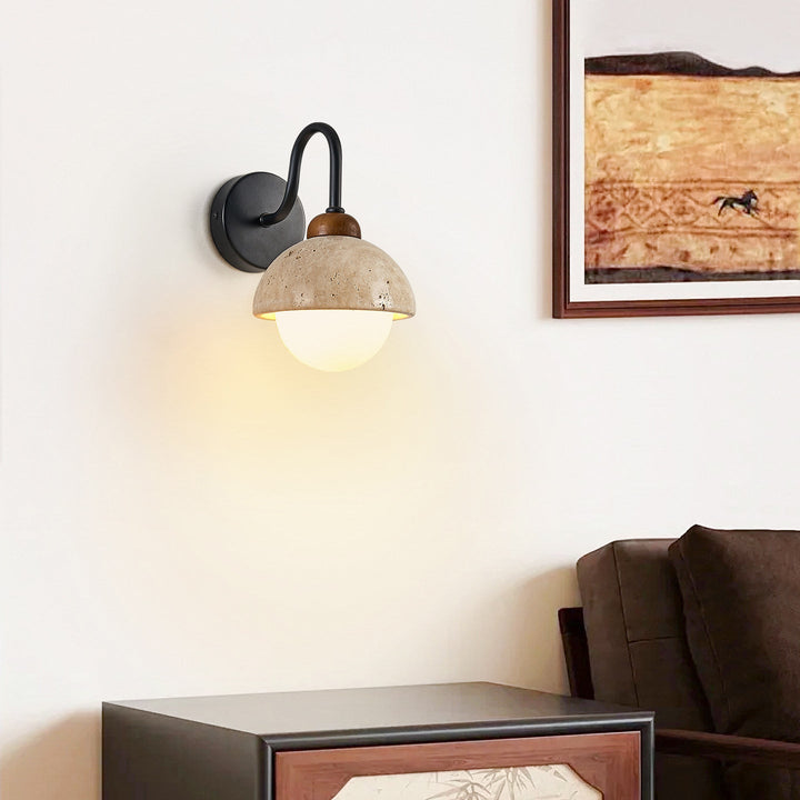 Celestia Travertine Wall Light