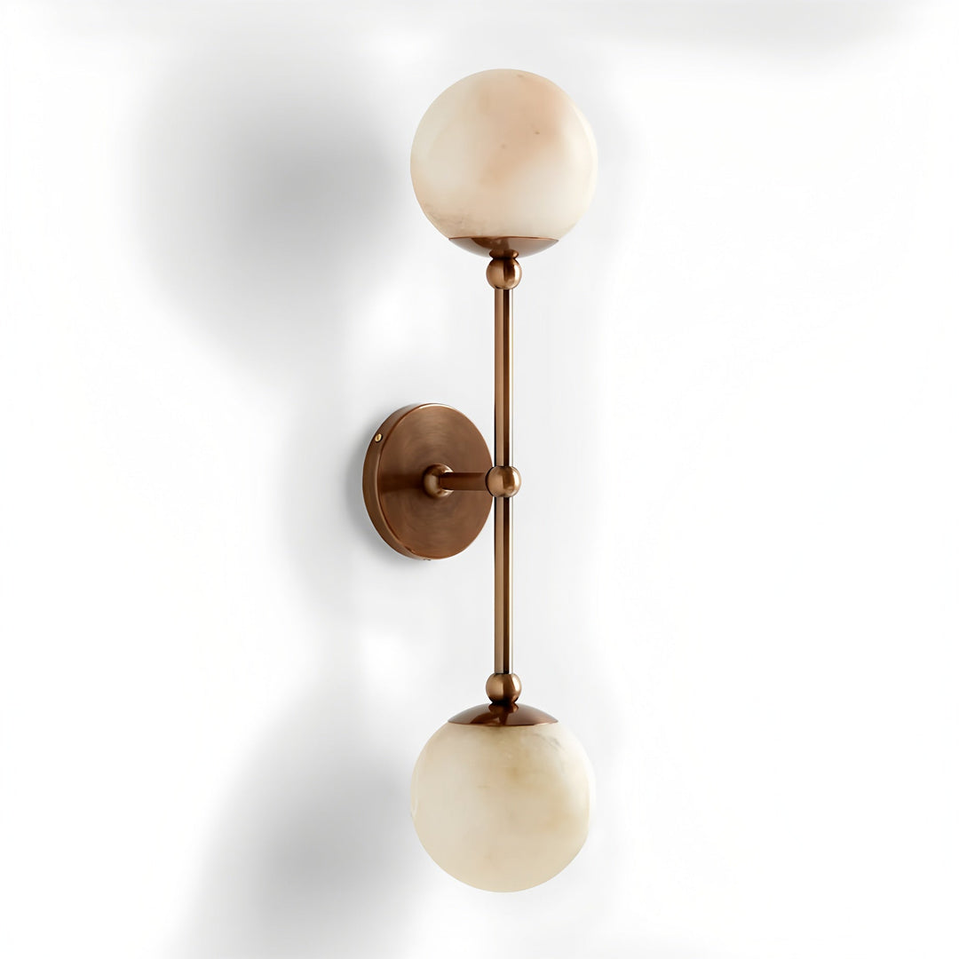 Celestial Double Alabaster Sconce