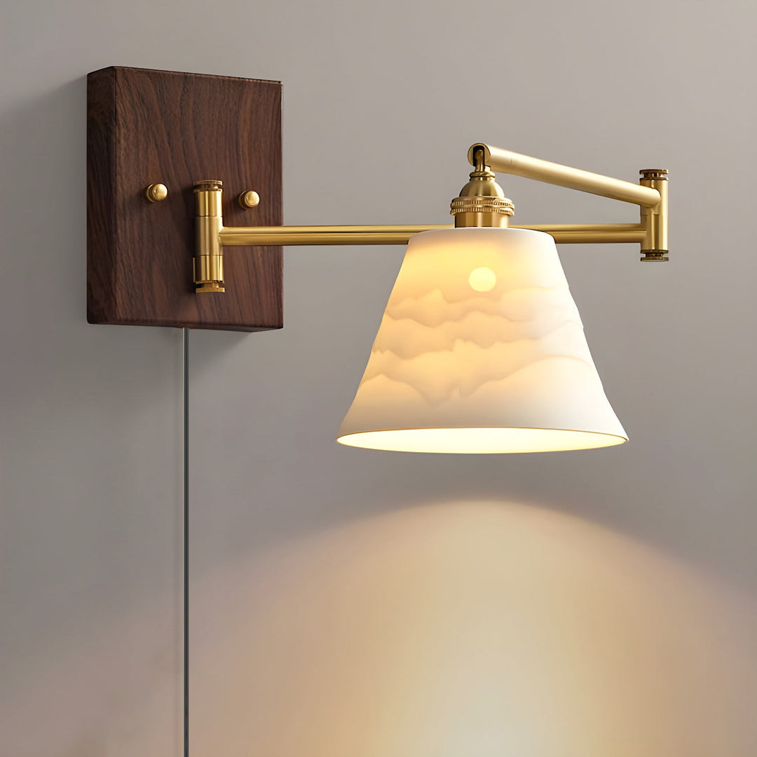 Ceramic Geometry Plug-in Wall Lamp
