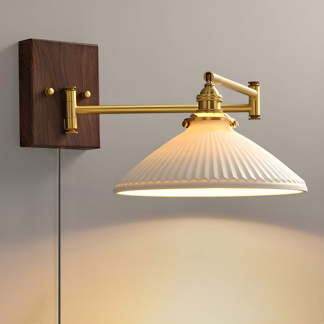 Ceramic Geometry Plug-in Wall Lamp